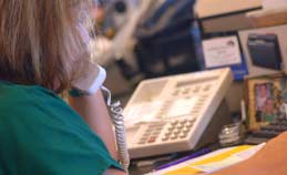 Volunteer on the phone